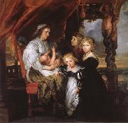 Peter Paul Rubens, Deborah Kip Sir Balthasar Gerbiers wife, and her children